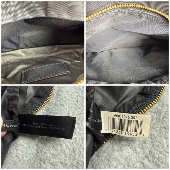 Marc Jacobs Bag Womens Black Varsity Backpack Nylon Book Travel Small Medium 1 - Picture 10 of 12